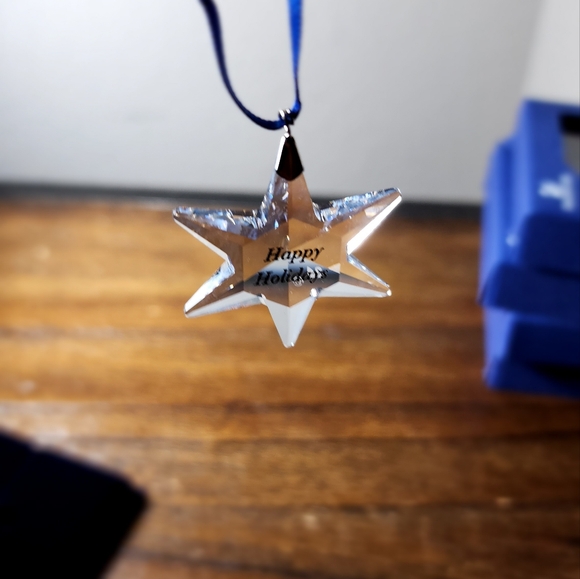 RARE- Swarovski crystal 892342 snowflake Happy holidays small -NOS - B1-L23 - Picture 7 of 8